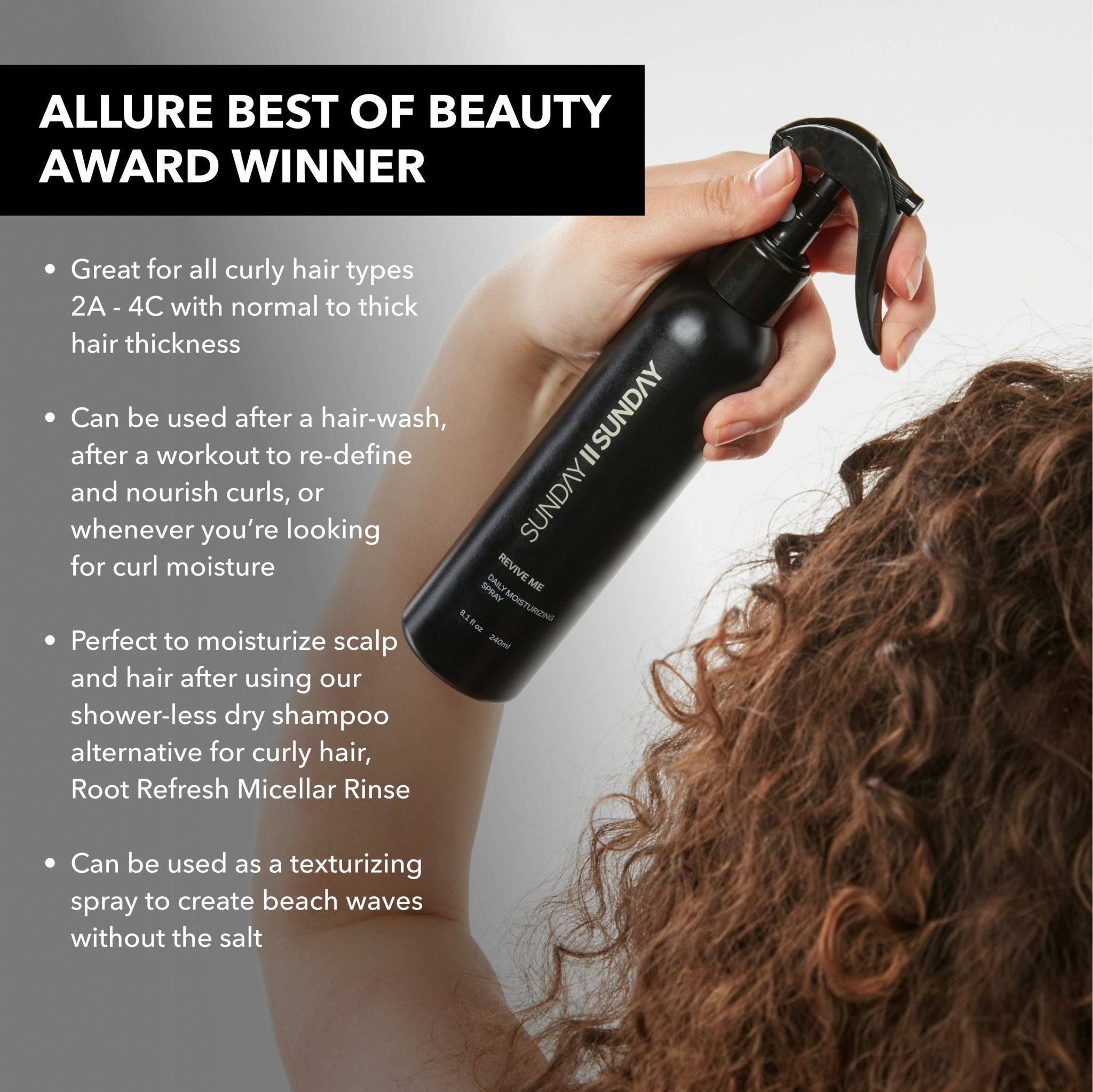 Revive Me Daily Moisturizing Spray with Argan Oil and Green Tea - SUNDAY II SUNDAY